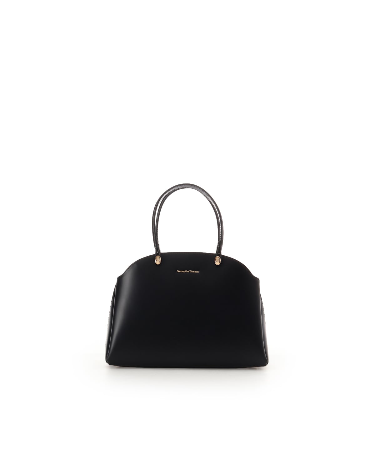 オリジナル金具ガラス調レザーハンドバッグ