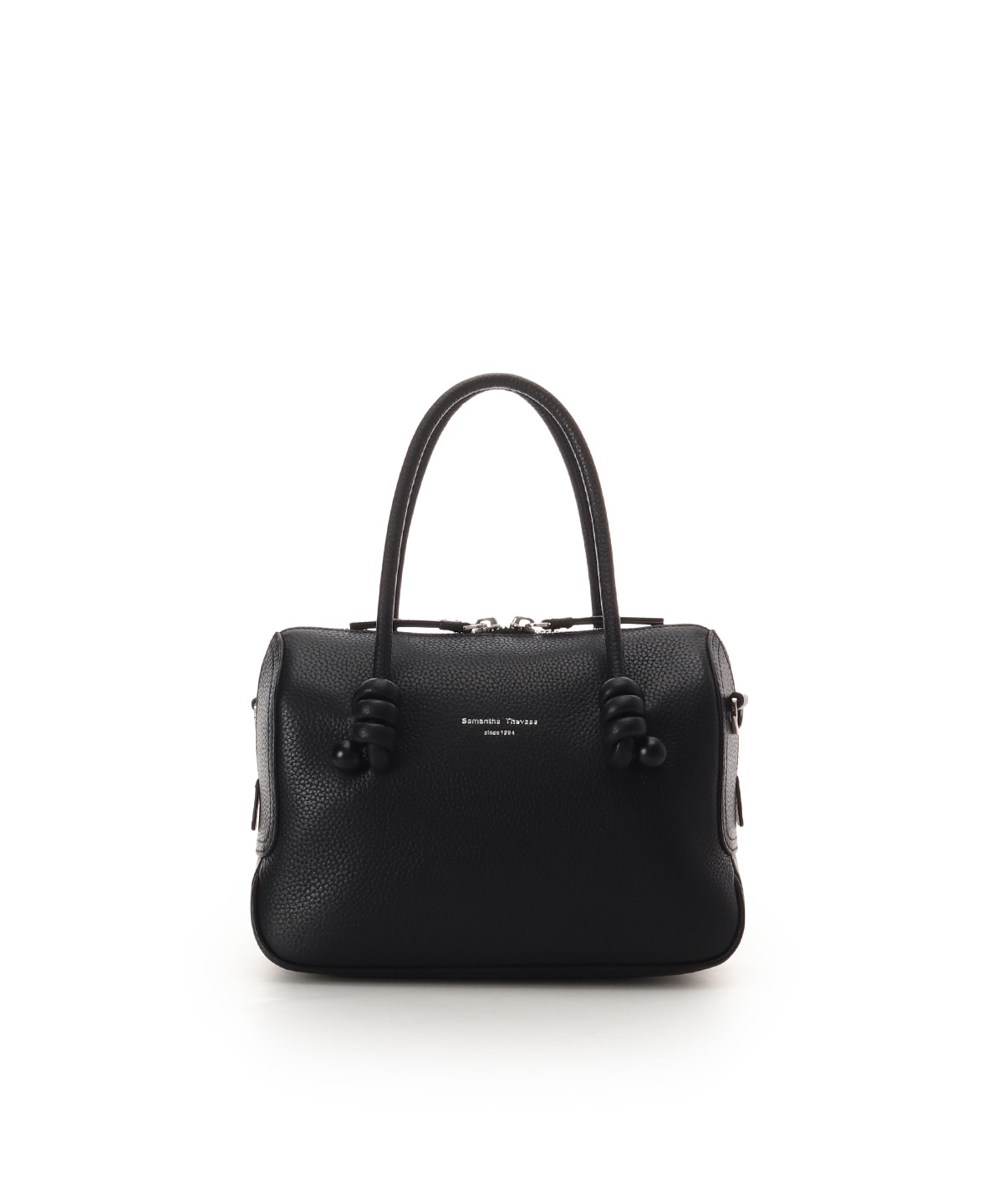 ノットデザインレザーハンドバッグ 大サイズ