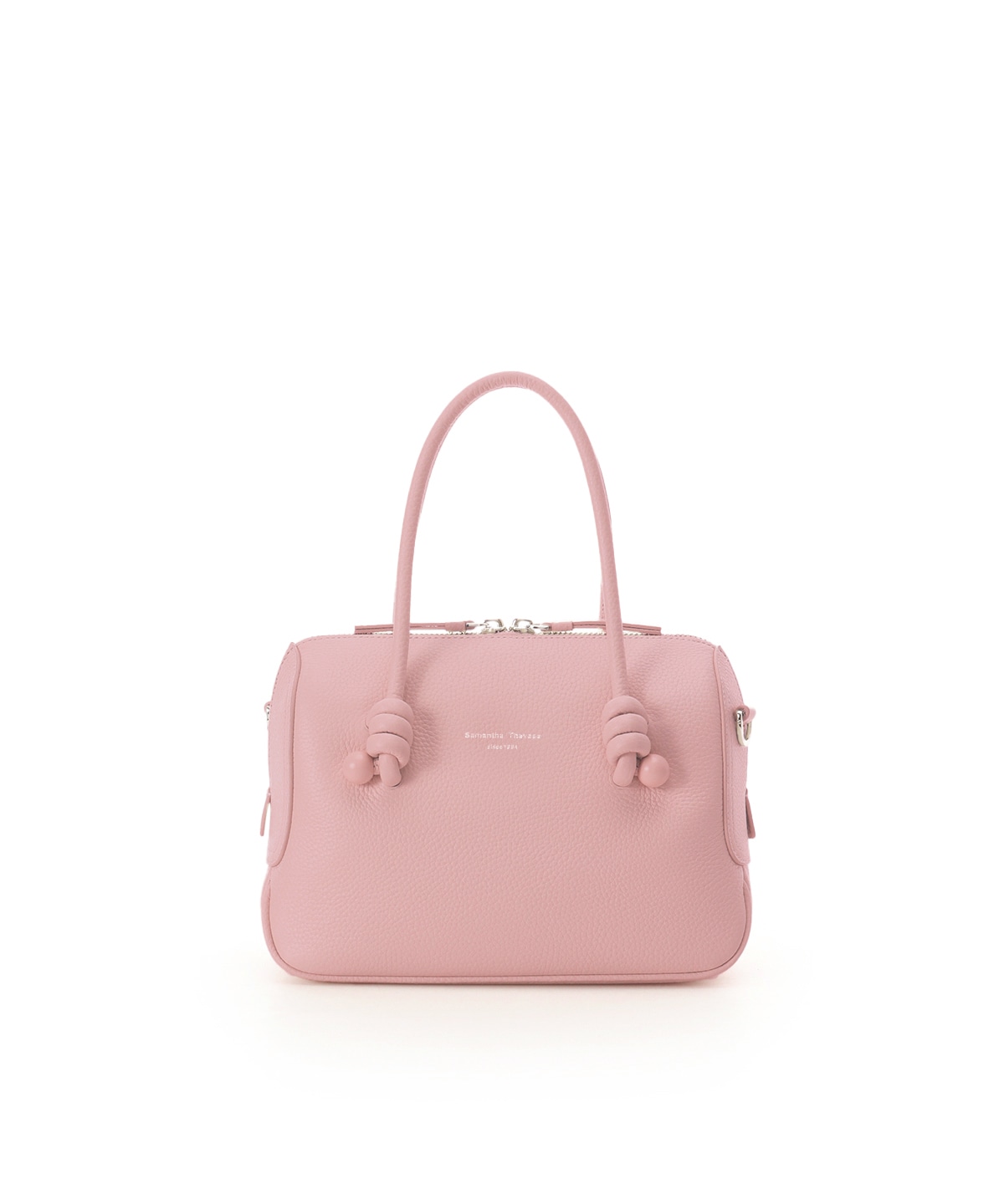 ノットデザインレザーハンドバッグ 大サイズ