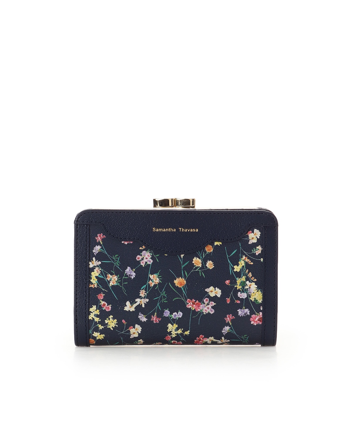 フラワーモチーフ 口金折財布