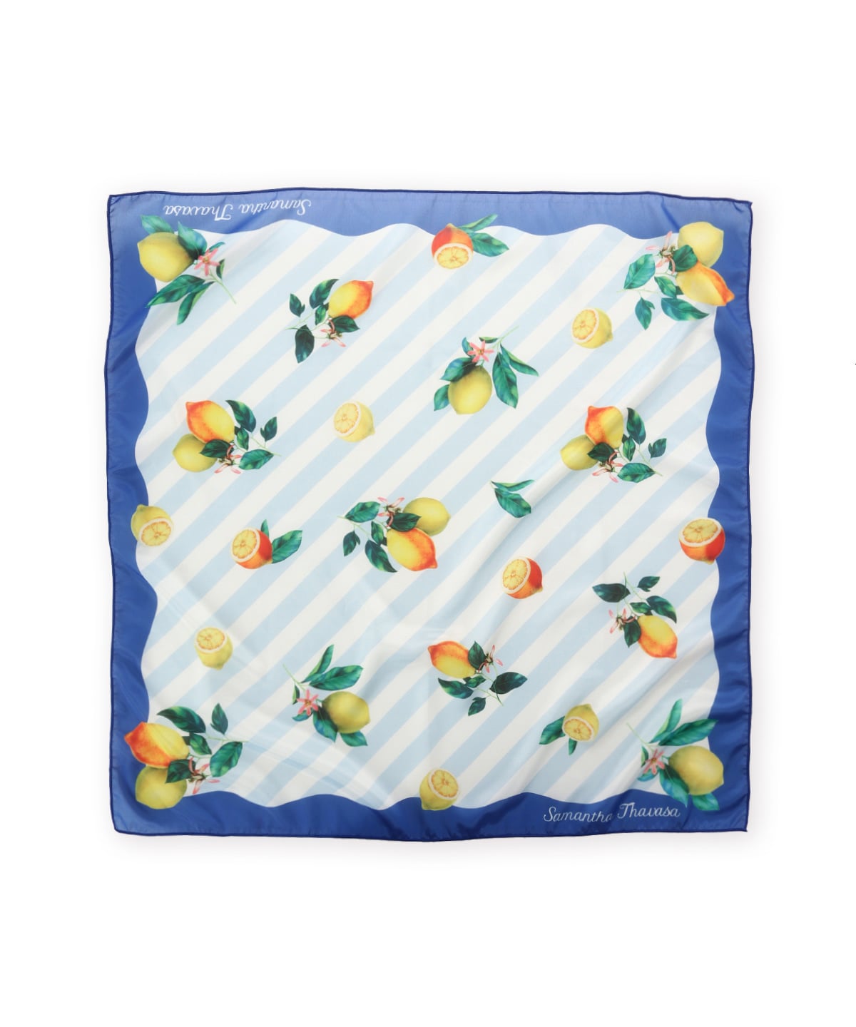 ストライプレモンモチーフ スカーフ