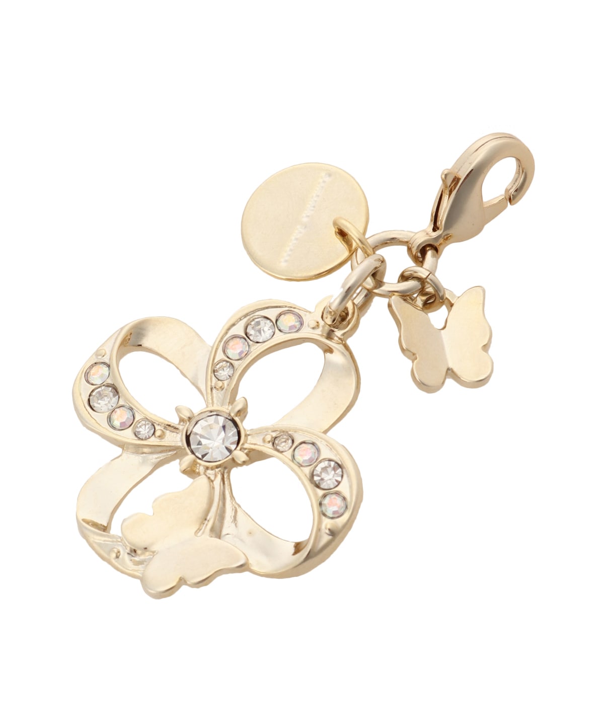 フラワーパピヨンモチーフ ファスナーチャーム