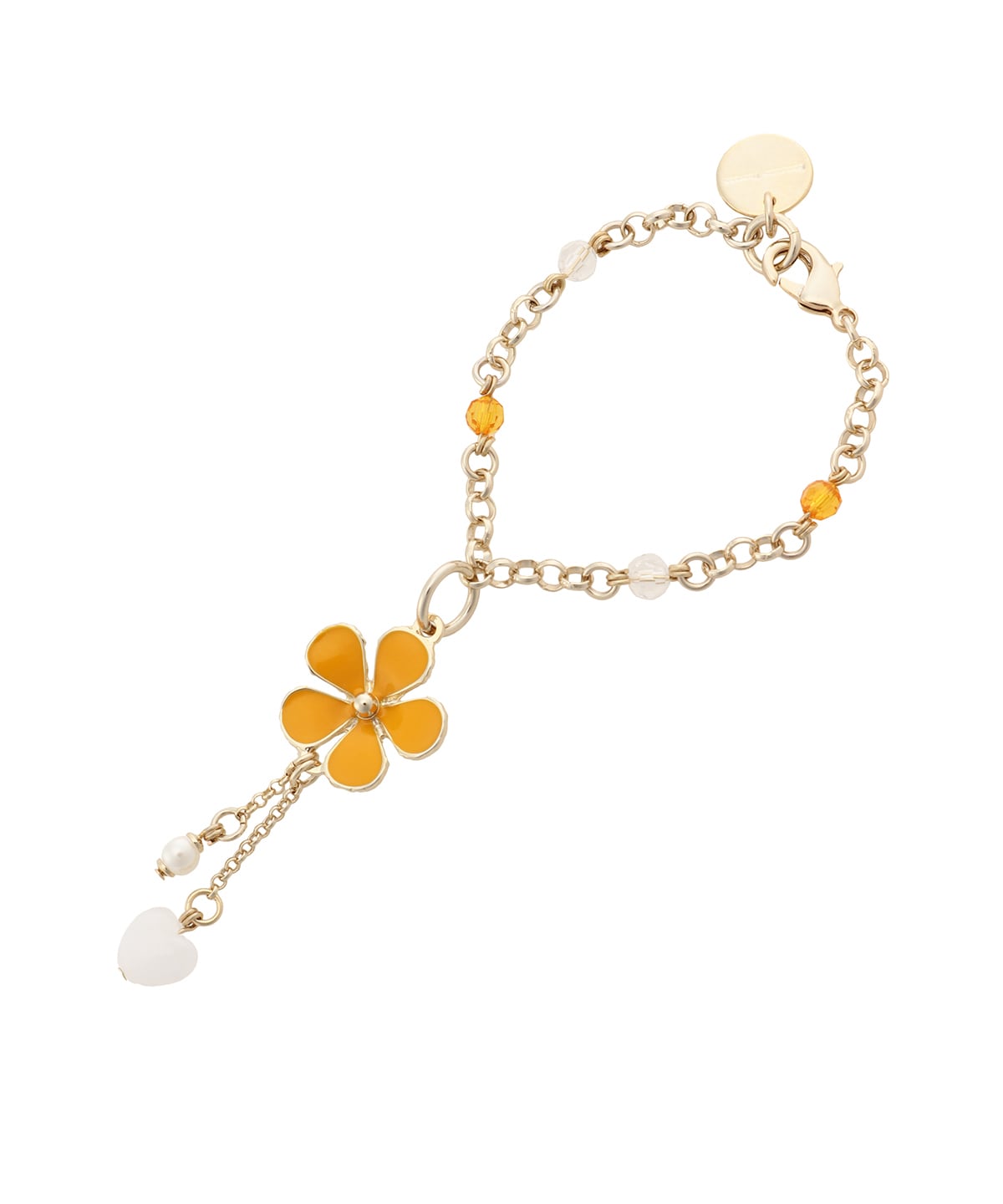 フラワービジューバッグチャーム