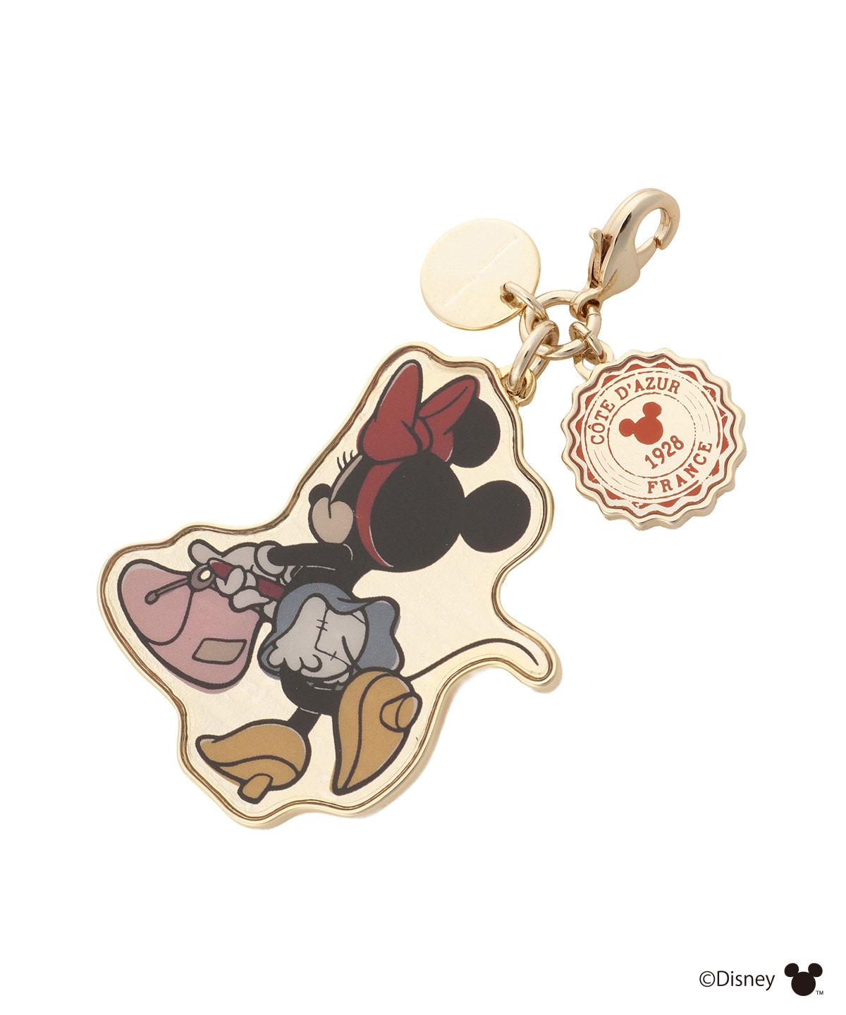「ミッキー＆ミニー」TRAVELコレクション ファスナーチャーム（ミニー）