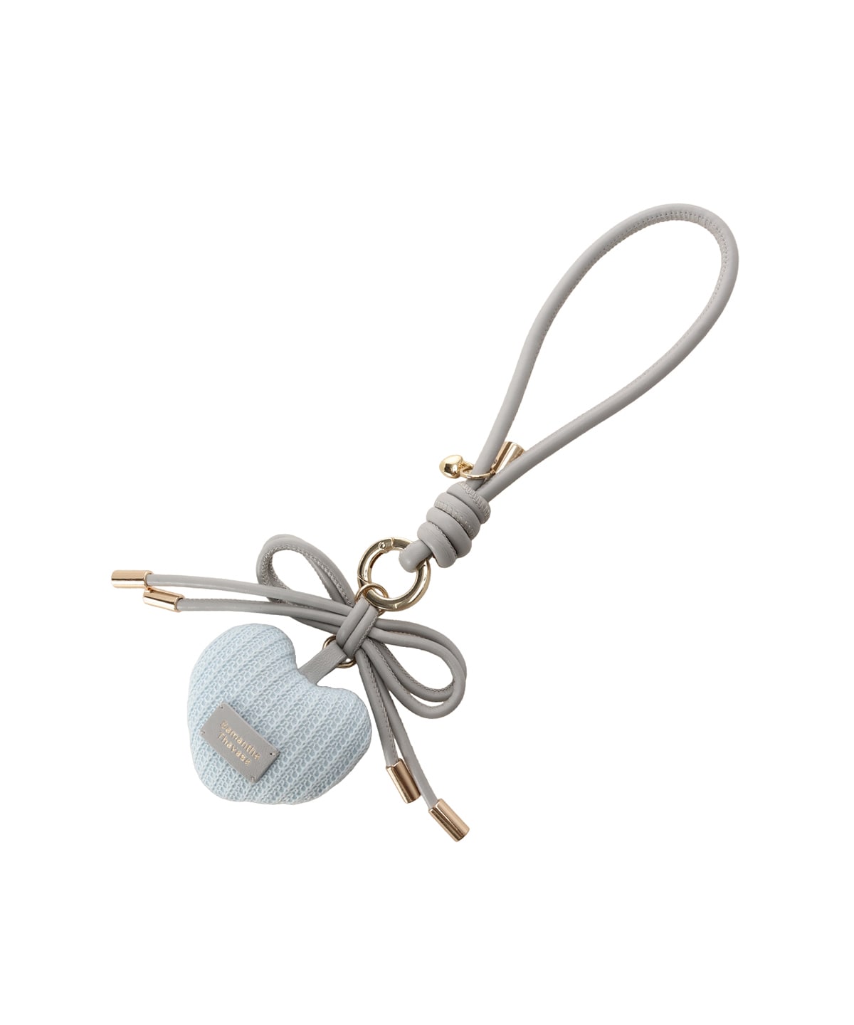 ハートモチーフリボンバッグチャーム