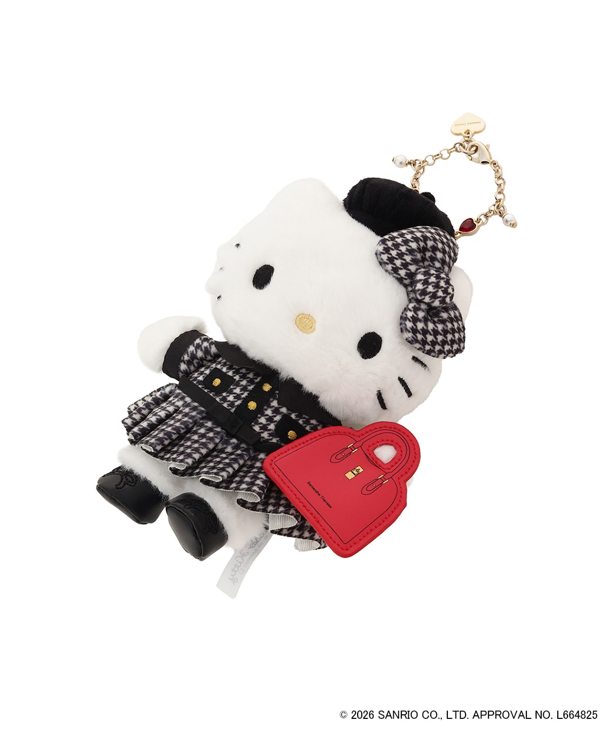 「ハローキティ」コレクション ぬいぐるみチャーム（ブラック）