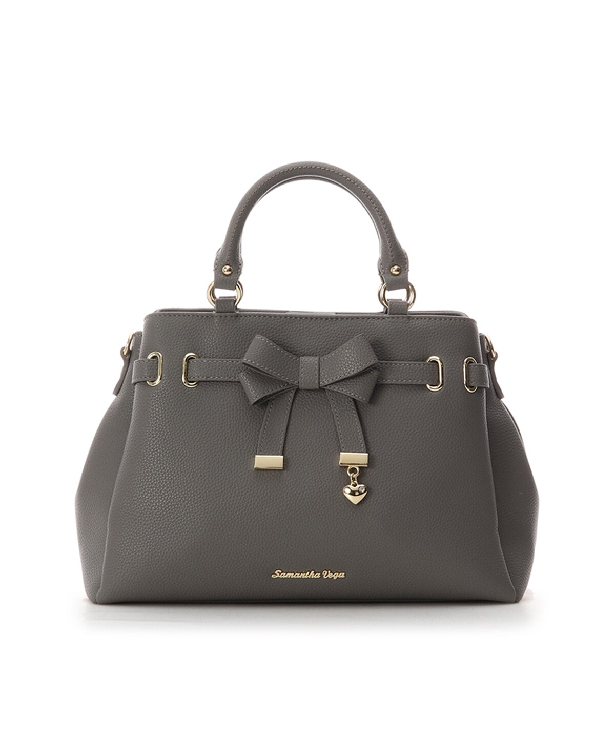 フロントリボントートバッグ Free グレー Samanthavegaサマンサタバサグループ 公式オンラインショップ