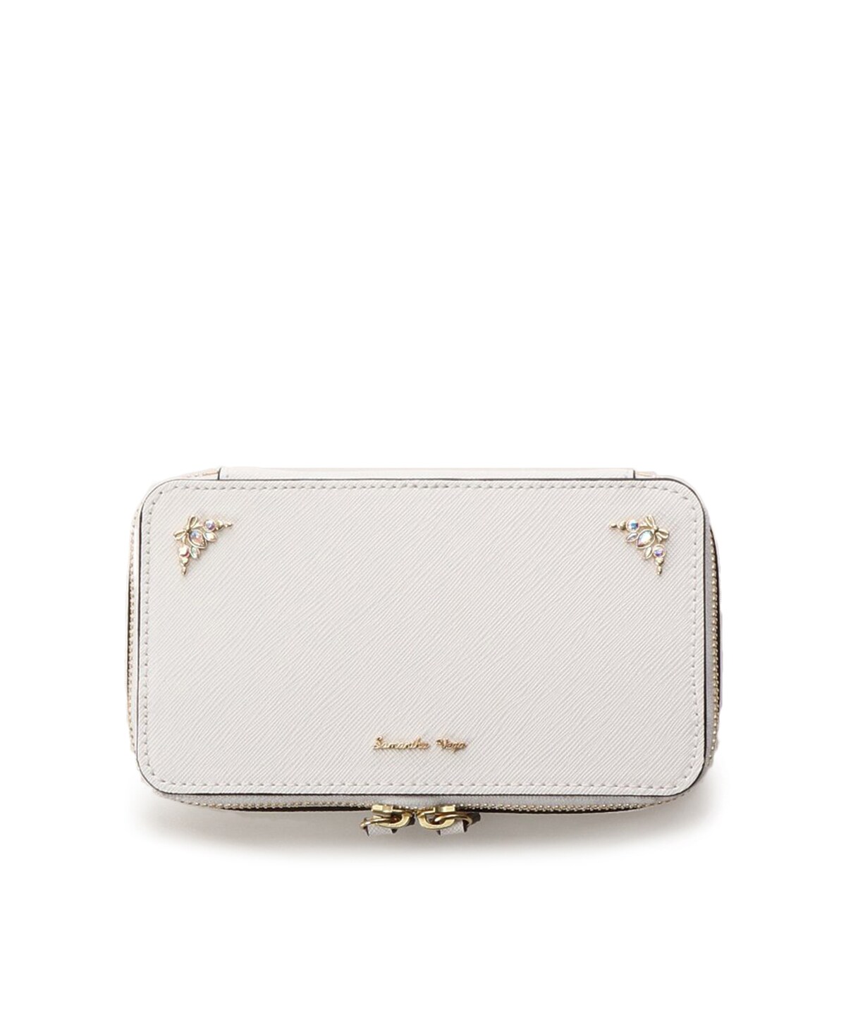 取扱い店舗一覧 ビジュー付きポーチ Free ホワイト Samanthavegaサマンサタバサグループ 公式オンラインショップ