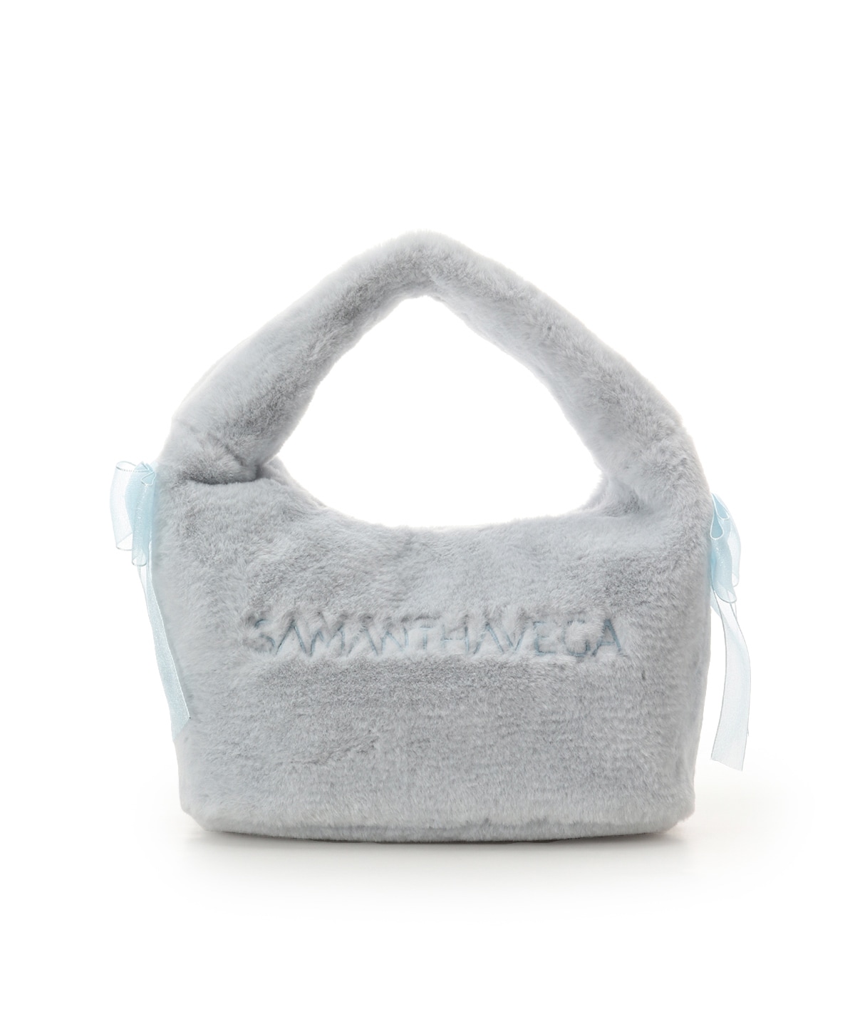 シフォンリボンファーワンハンドルバッグ