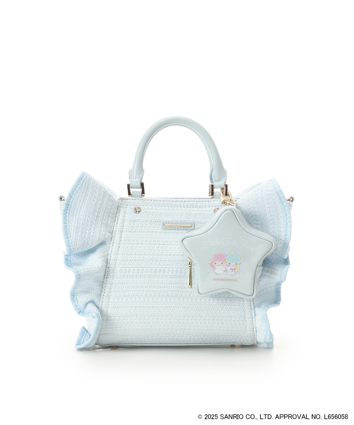 『リトルツインスターズ』（キキ＆ララ）フリルハンドバッグ