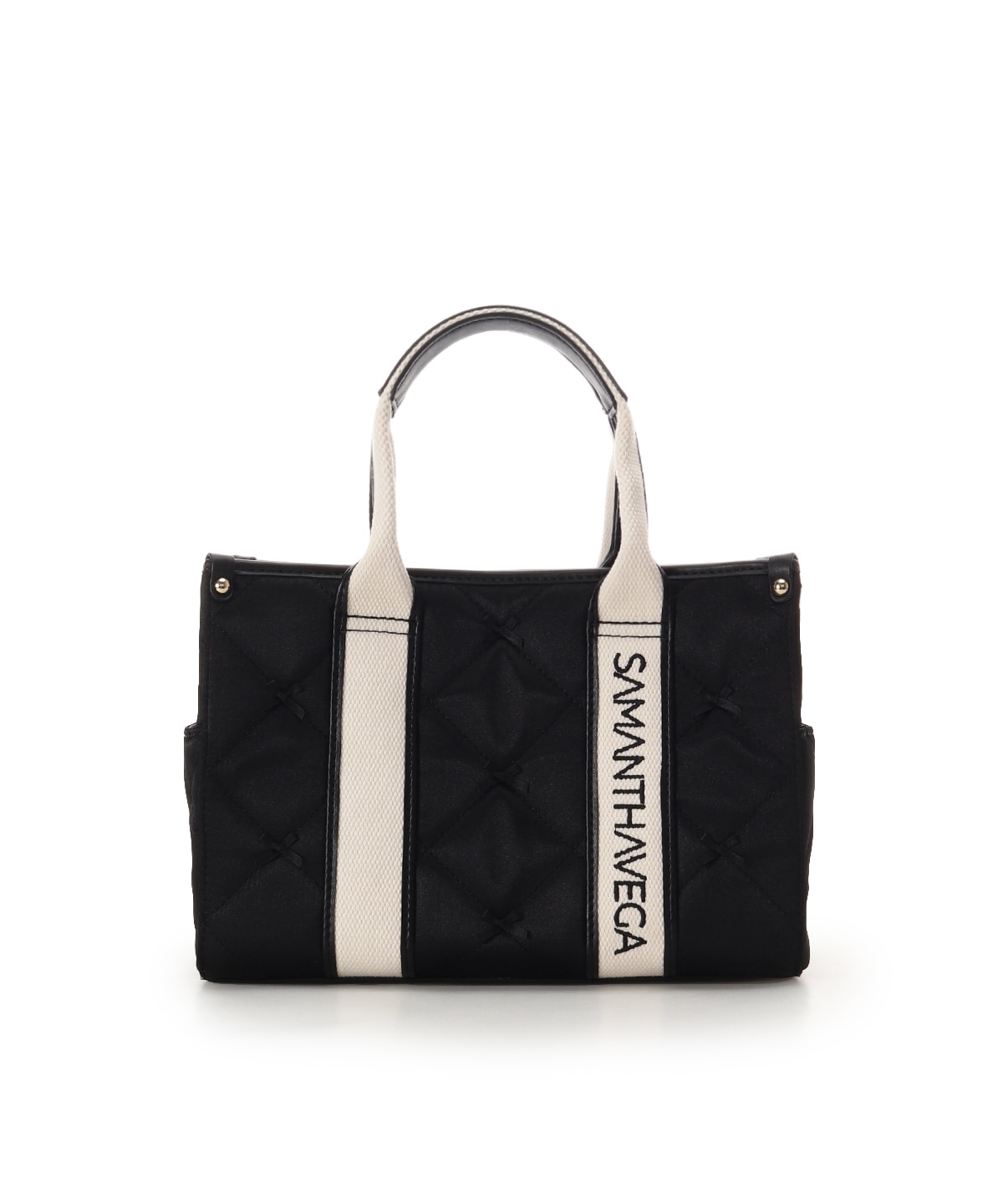 ロゴテープリボン　ハンドバッグ