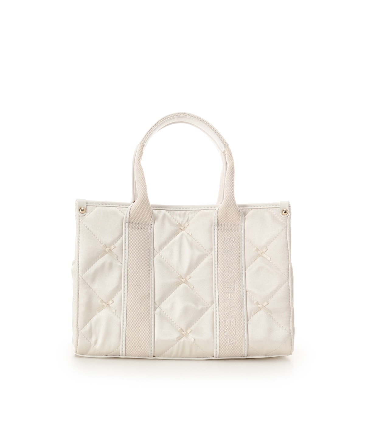 ロゴテープリボン　ハンドバッグ