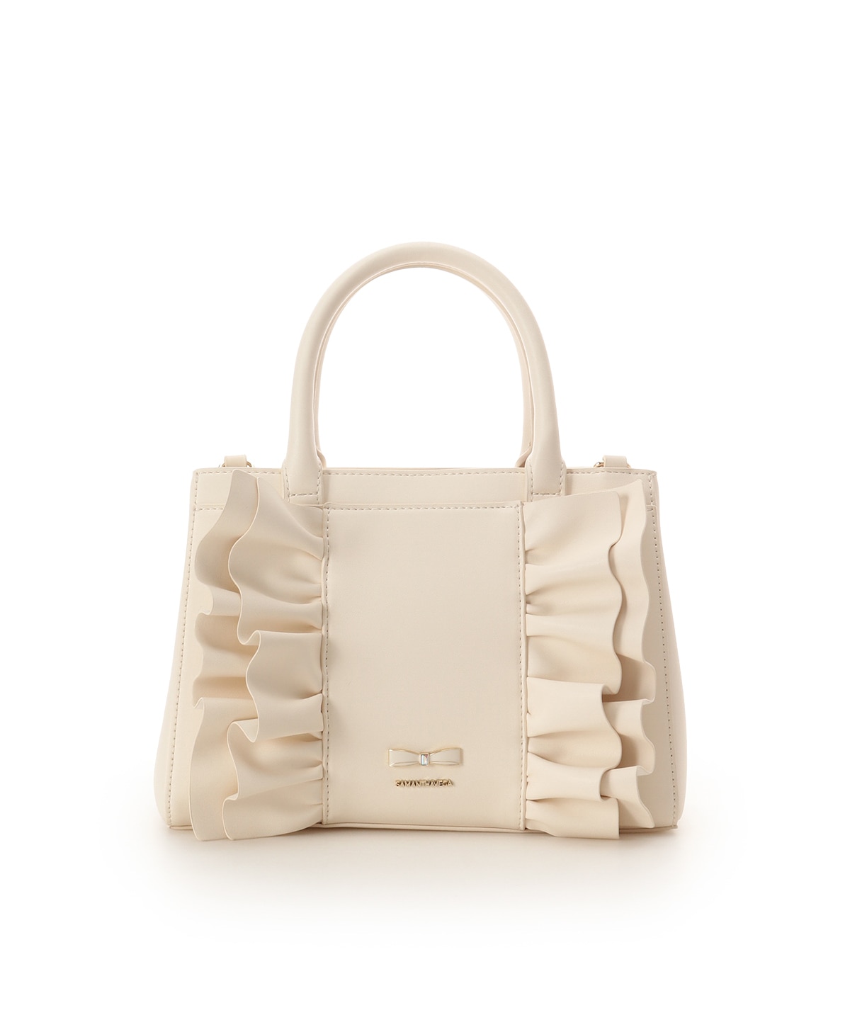 フリルリボンハンドバッグ