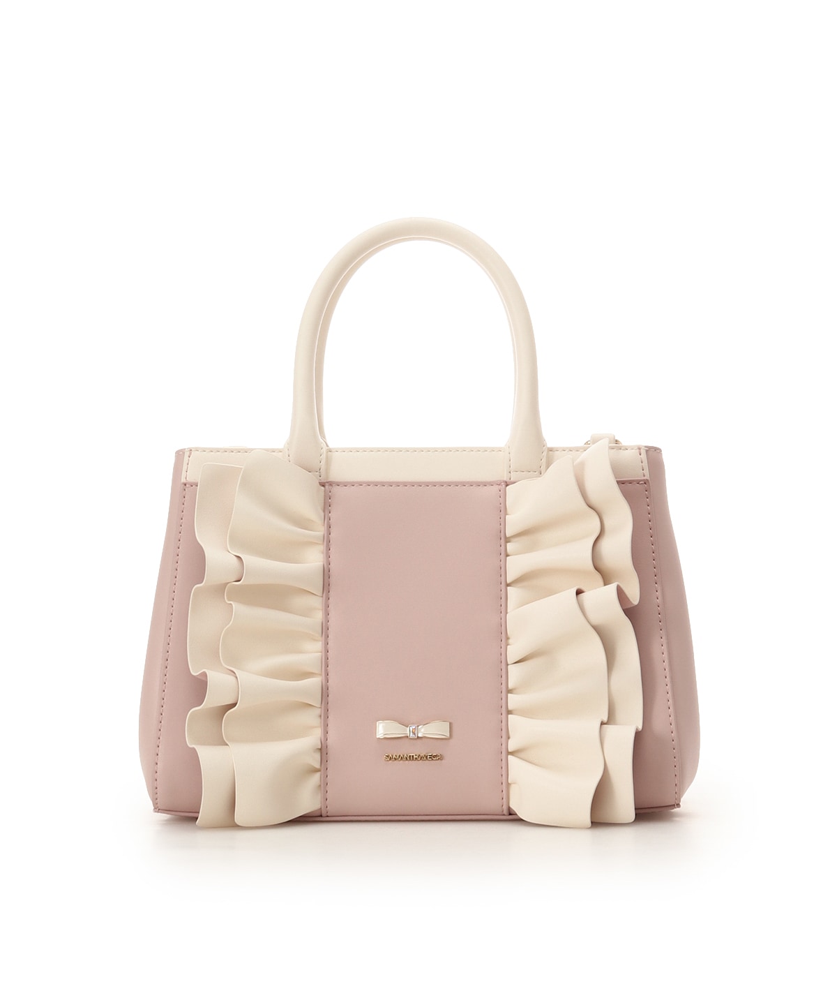 フリルリボンハンドバッグ