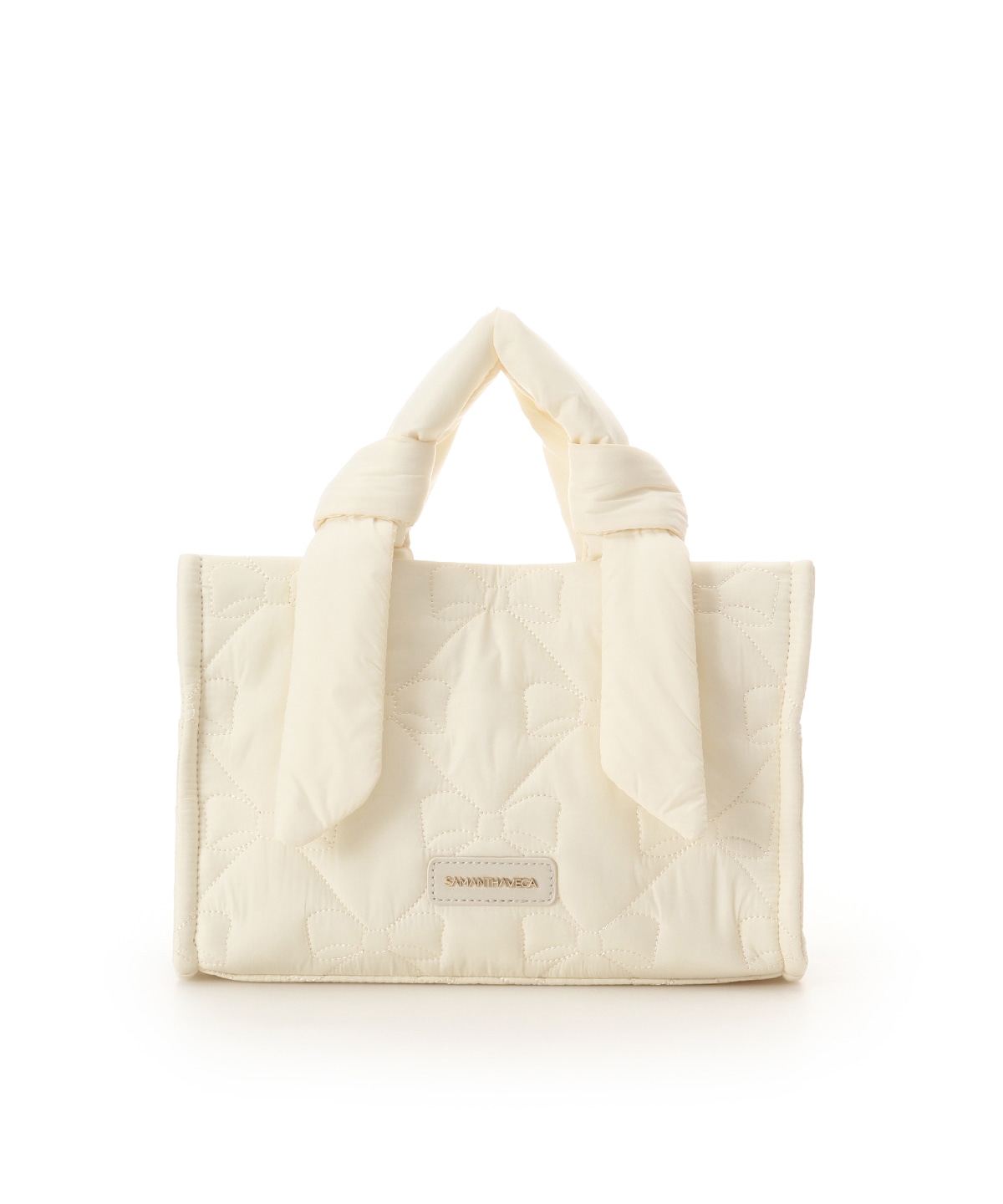 リボンキルティングハンドバッグ