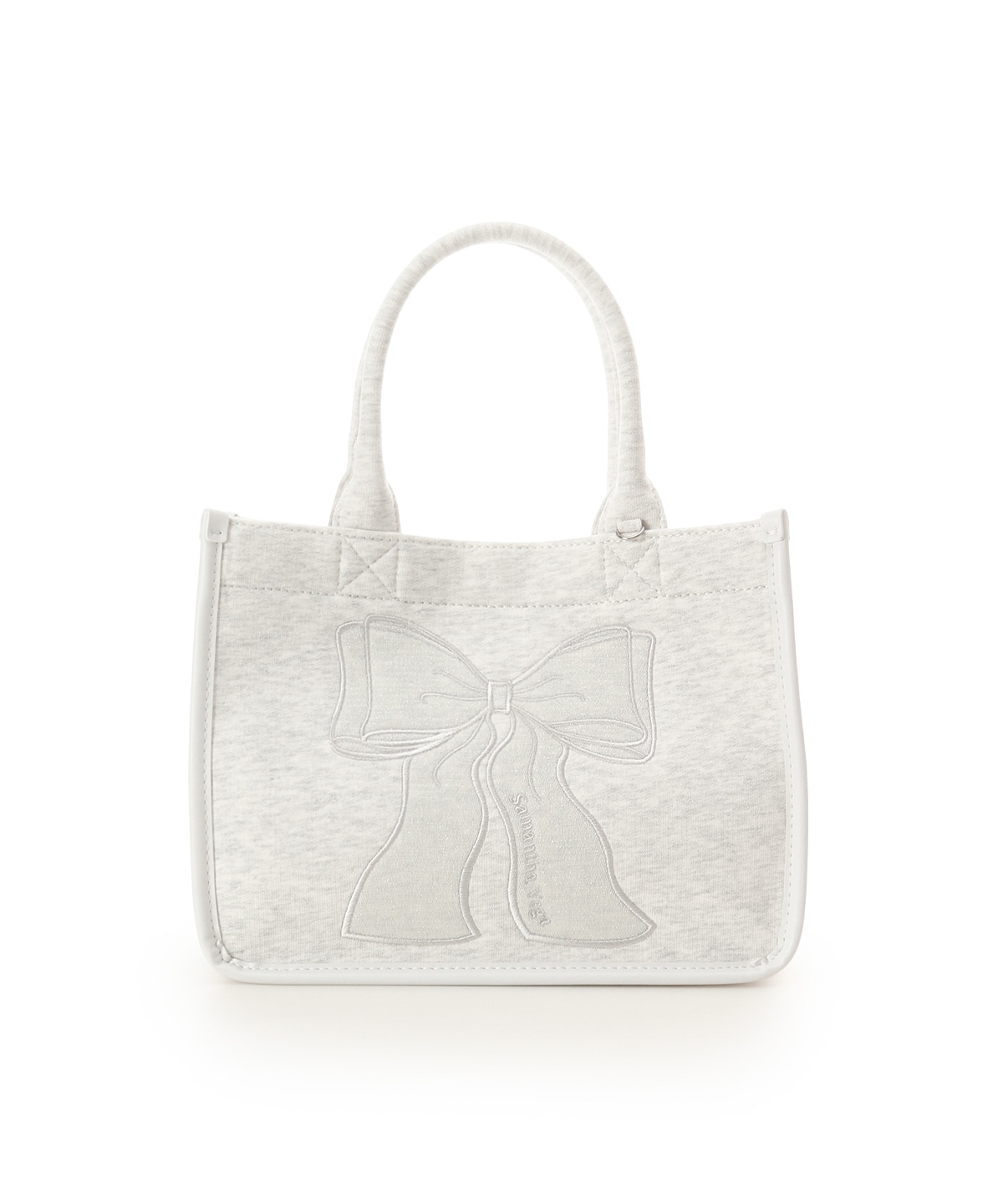 リボン刺繍ハンドバッグ