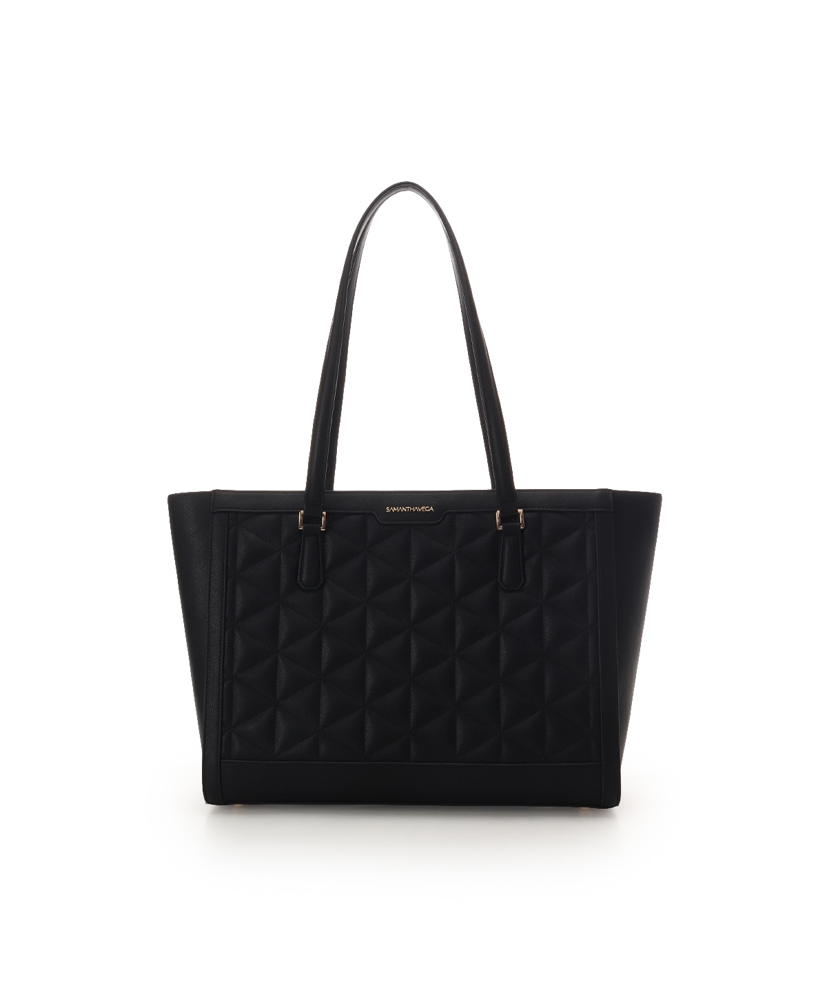 キルティングフェイクレザートートバッグ