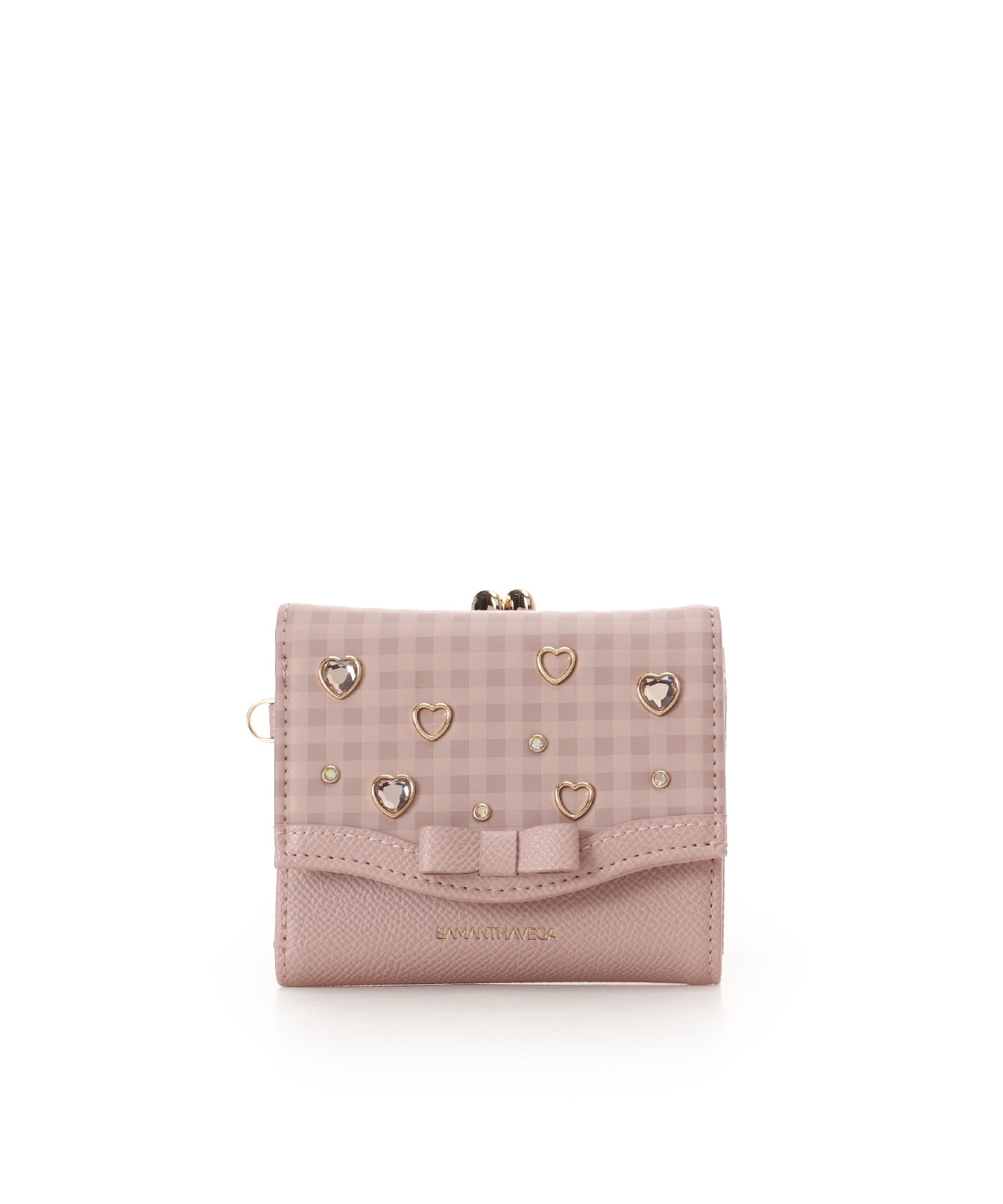 ストロベリーギンガム折財布