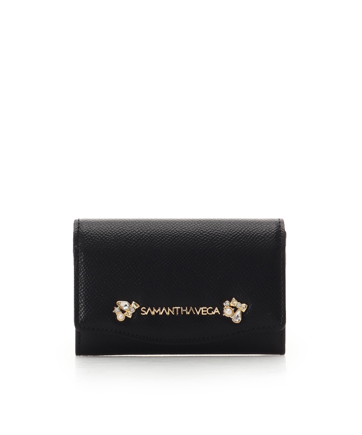 アクセントビジューカードケース