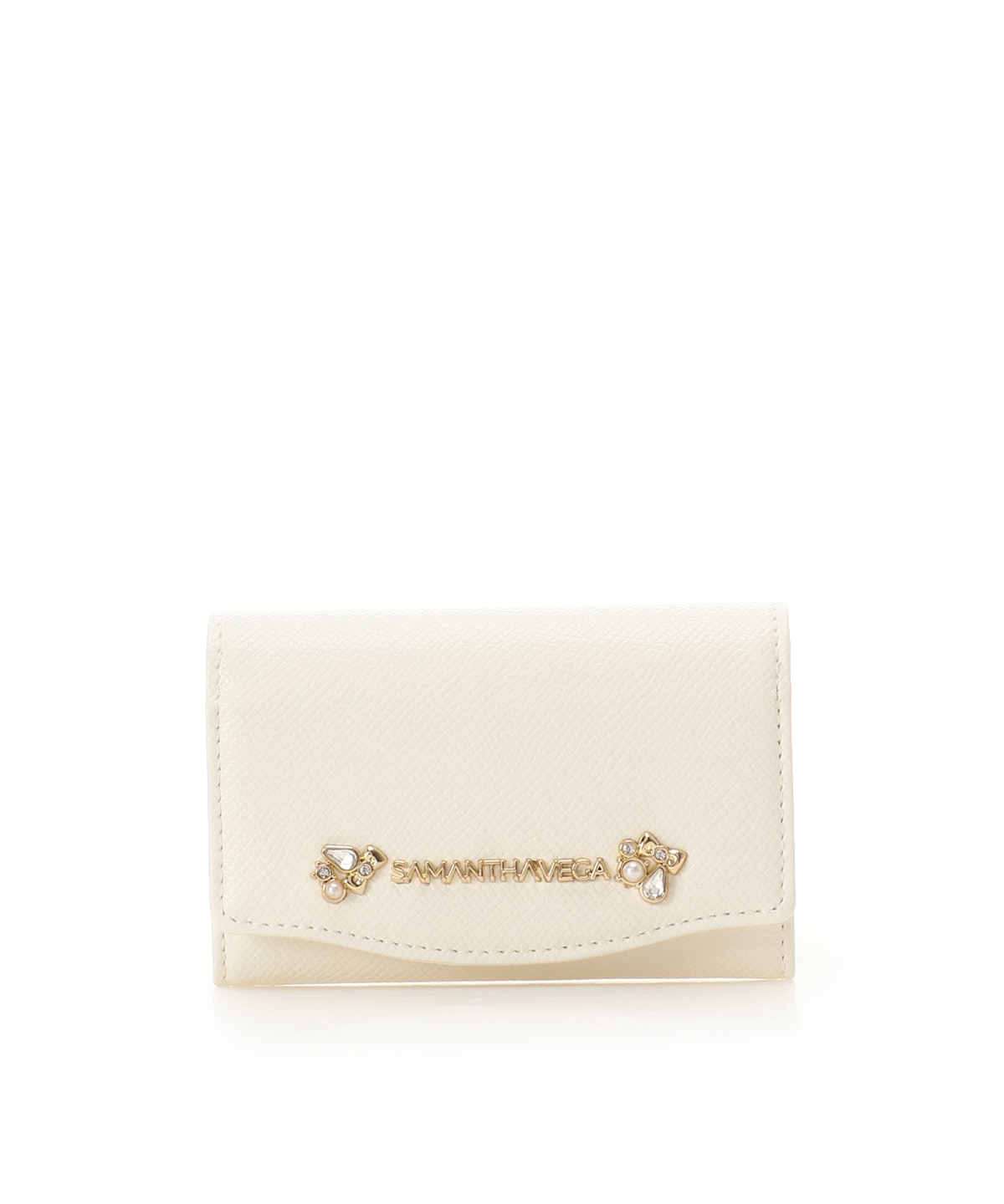 アクセントビジューカードケース