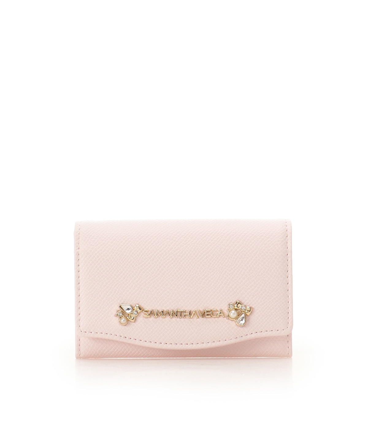 アクセントビジューカードケース