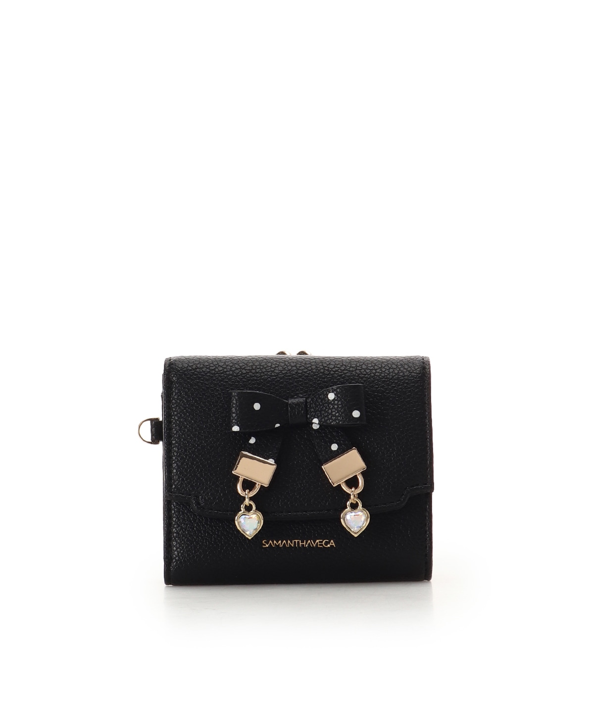 ハートドット折財布