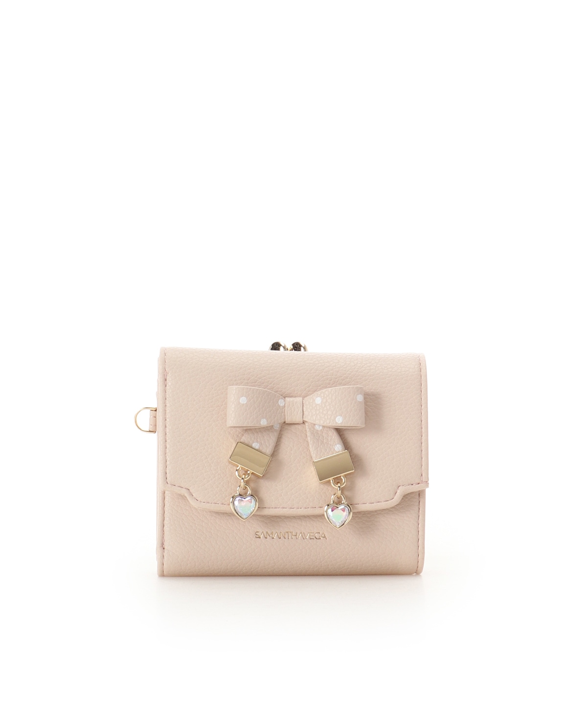 ハートドット折財布