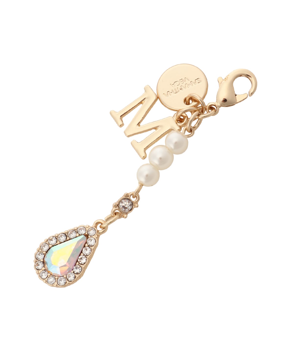 ドロップビジューイニシャルチャームM