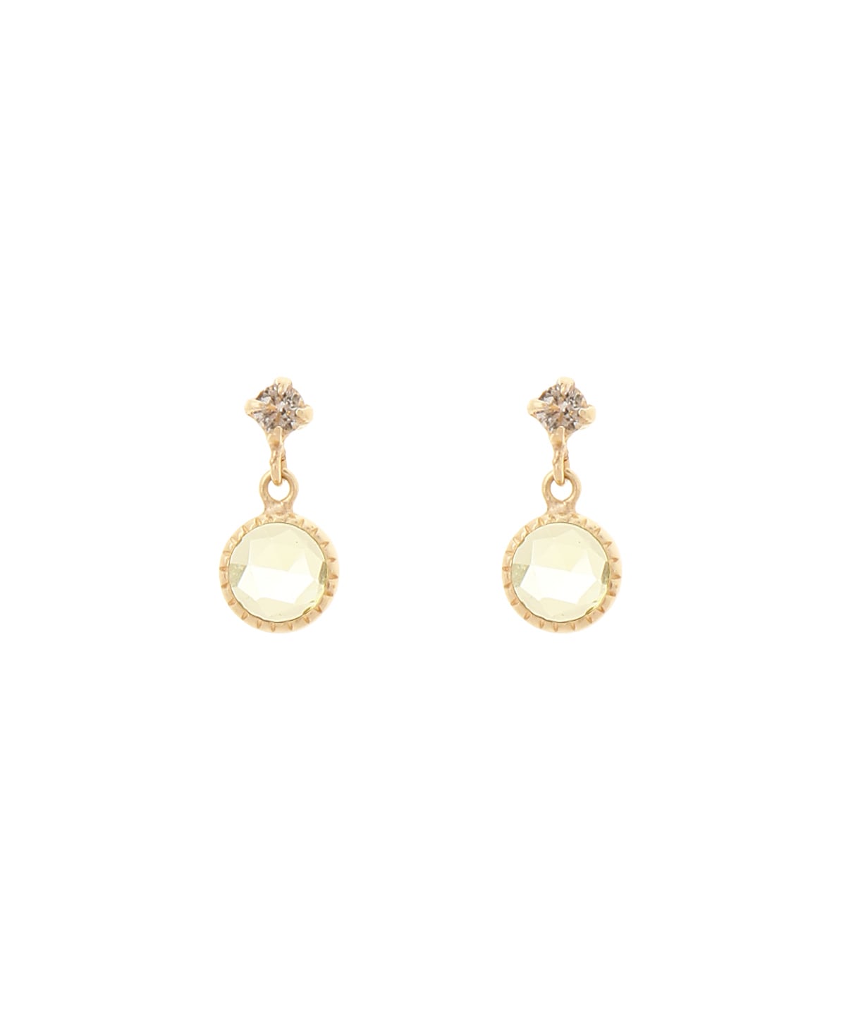 ≪8月 誕生石≫ ペリドット ピアス