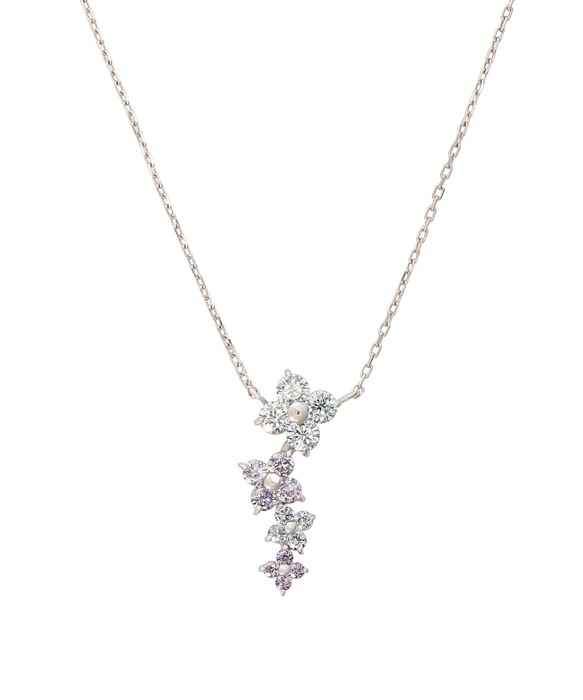 フラワーモチーフバンド　グラデーション ネックレス