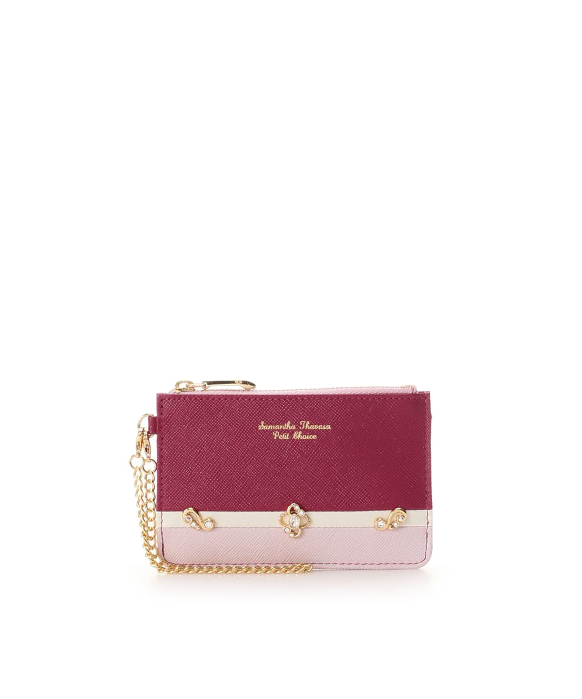 ロココモチーフバイカラーパスケース Free ピンク Samantha Thavasa Petit Choiceサマンサタバサグループ 公式オンラインショップ