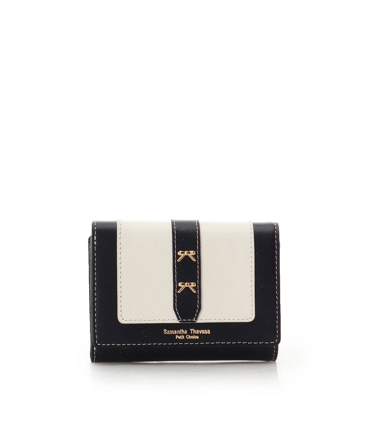 ダブルリボン 折財布