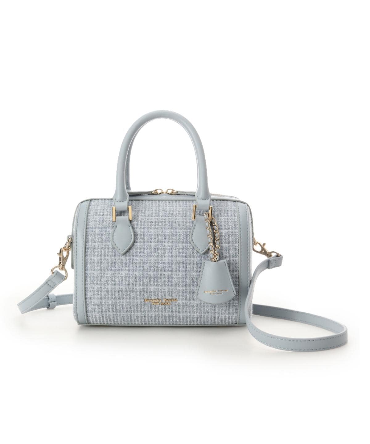 ツイード ボストンバッグ