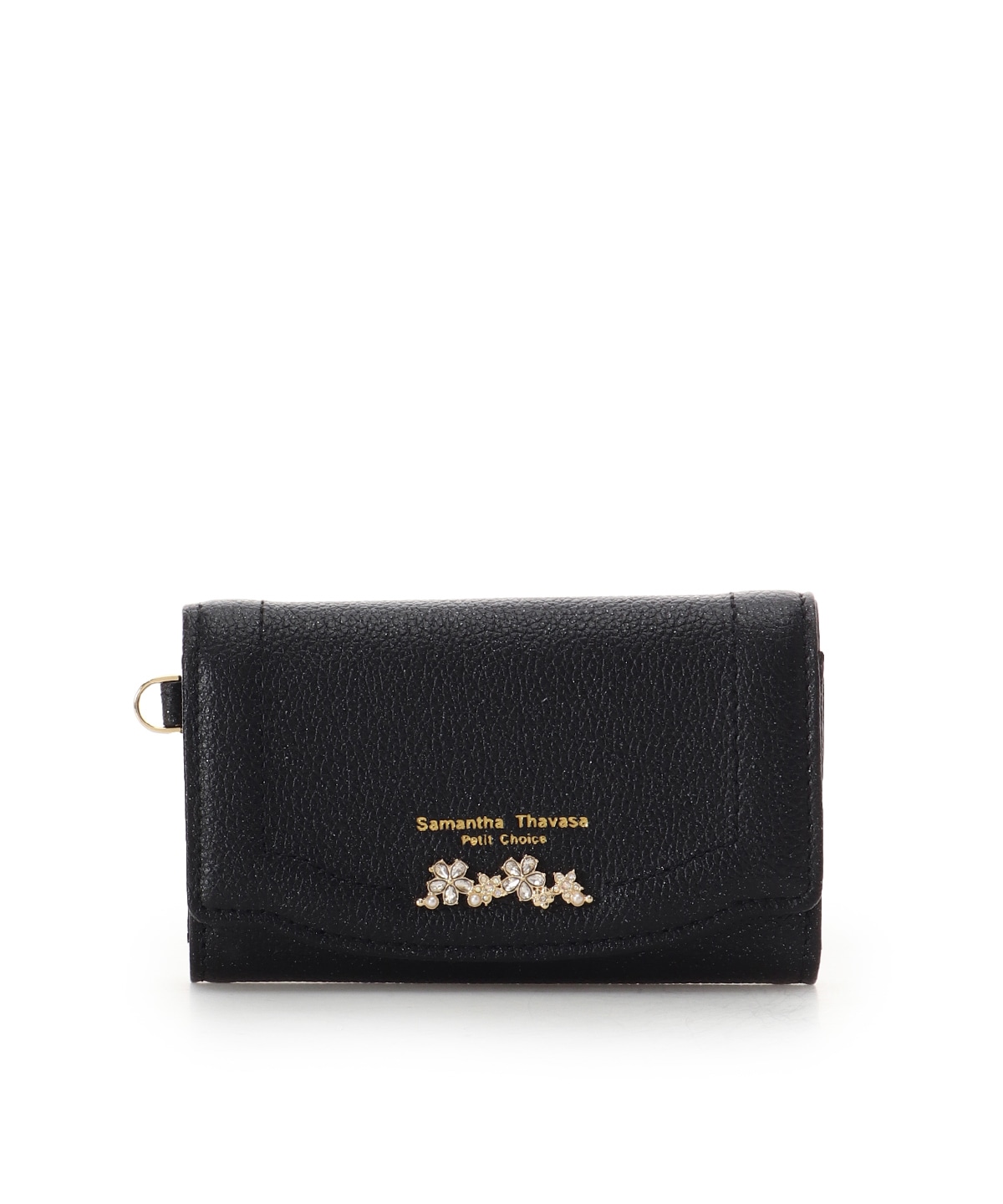 ラメフラワービジュー キーケース