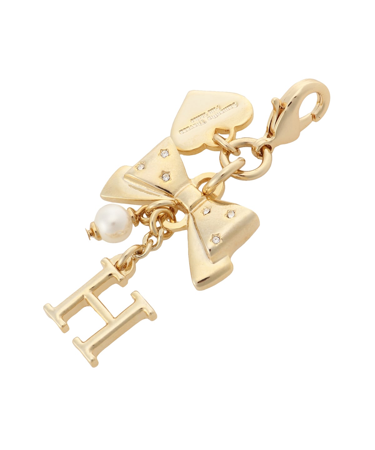 リボンイニシャルファスナーチャーム(H)