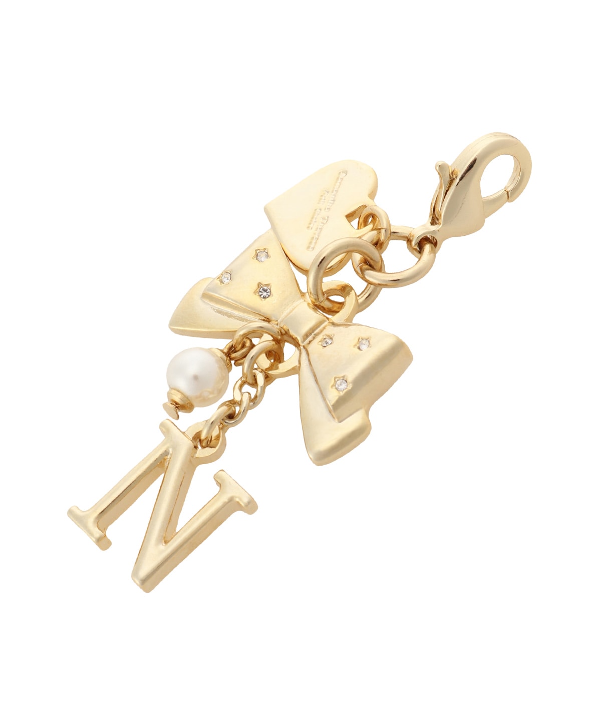 リボンイニシャルファスナーチャーム(N)