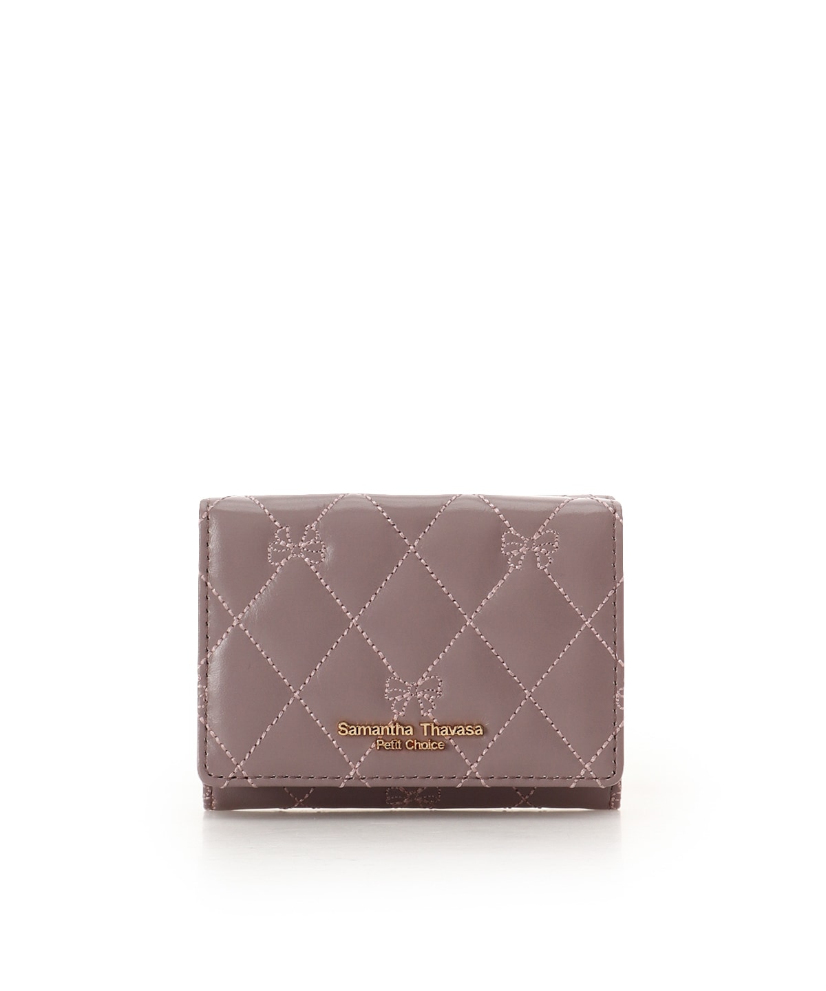 リボンキルト ミニ財布