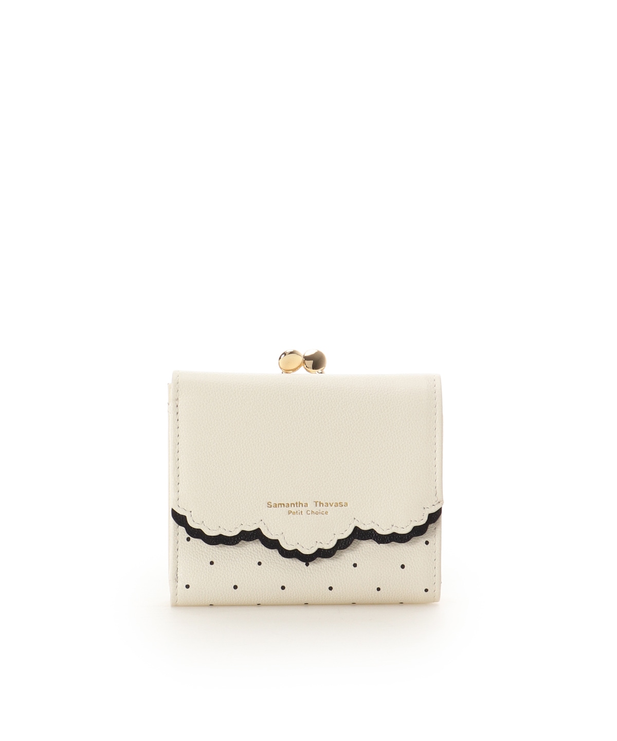 スカラップドット 折財布