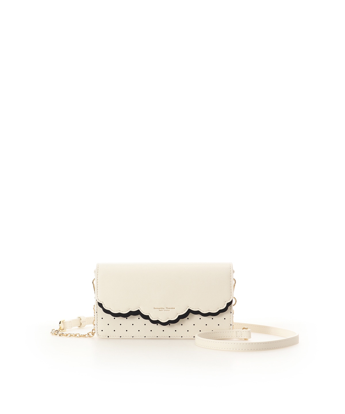 スカラップドット ウォレットショルダー