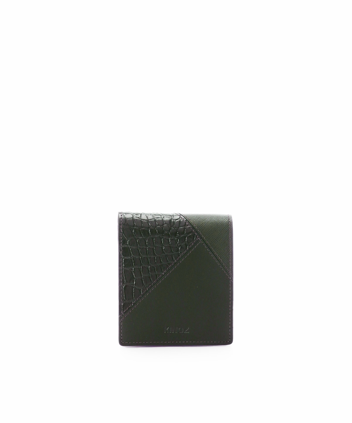 レザー型押しミックス 二つ折財布
