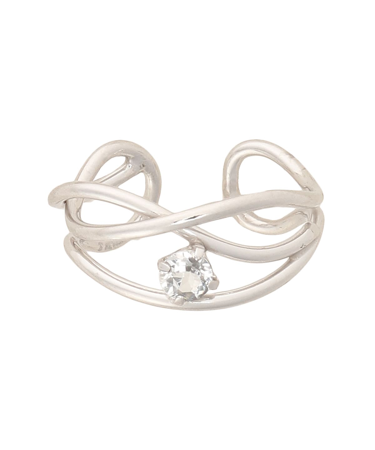 メタルストーン　イヤーカフ