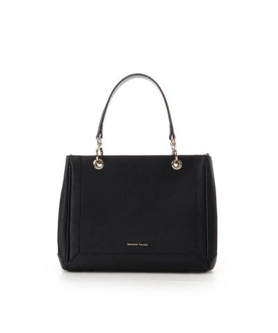 King Thomasson! キング・トマソン！ スクエアフォルムリング金具ハンドバッグ(FREE ブラック): Samantha