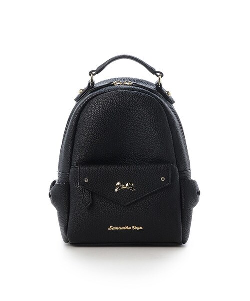 サイドリボンポケットリュック 小 Free ブラック Samanthavegaサマンサタバサグループ 公式オンラインショップ