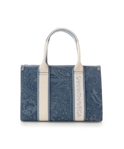 ロゴテープジャガード調トートバッグ（小）