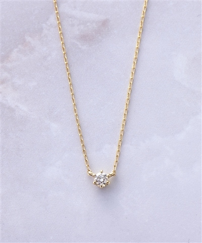 ★【WEB限定】K10ダイヤモンドネックレス