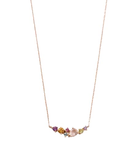 【一部店舗＆オンライン限定】カラフルストーン K10PG ネックレス