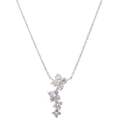 フラワーモチーフバンド　グラデーション ネックレス