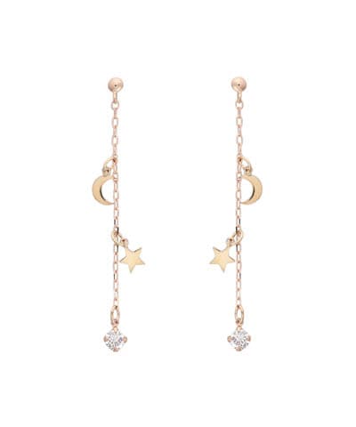 K10 PG チェーンピアス(スター)