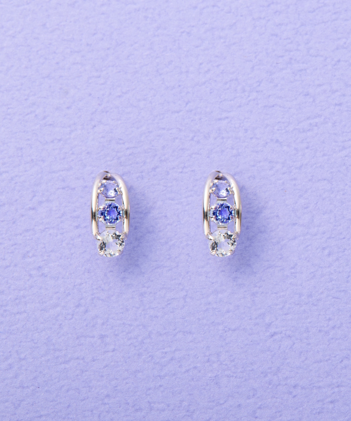 K10 WGタンザナイトピアス≪12月 誕生石≫