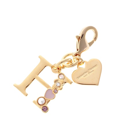 ハートモチーフイニシャルチャーム(H)